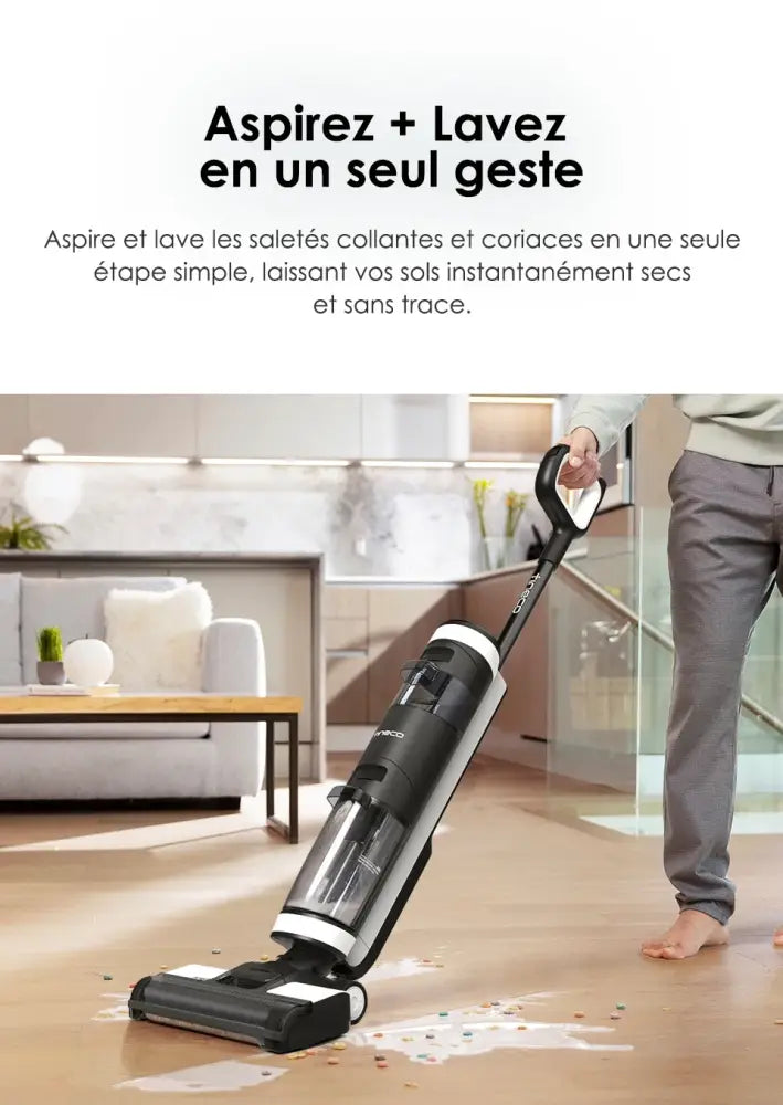 Tineco Floor One S3 Breeze — Aspirateur laveur sans fil autonettoyant