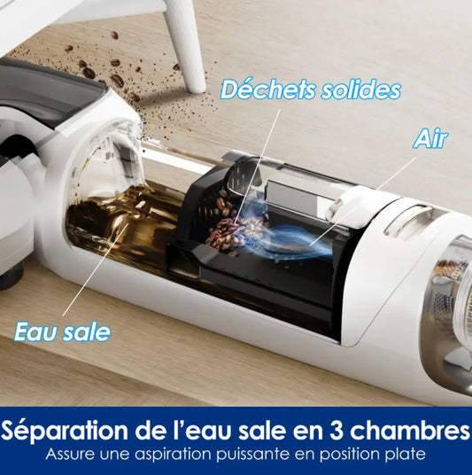 Tineco Floor One S6 Stretch Lite — Aspirateur laveur sans fil 40 min