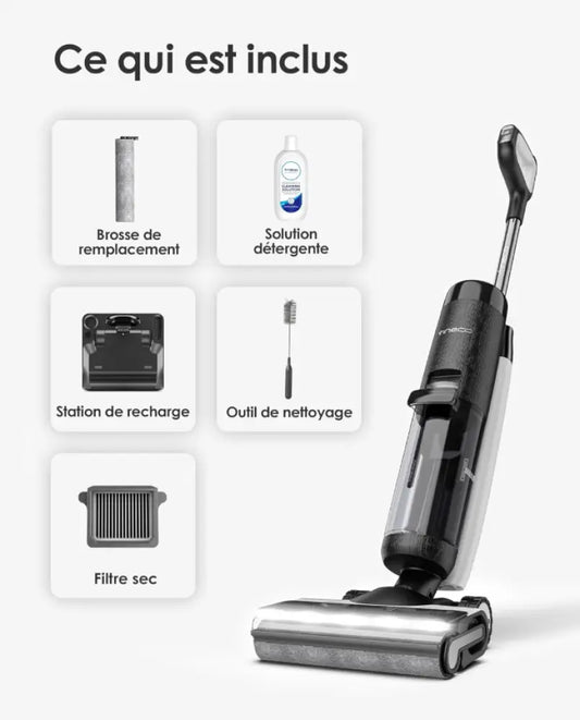 Tineco Floor One S7 Pro — Aspirateur laveur sans fil avec écran