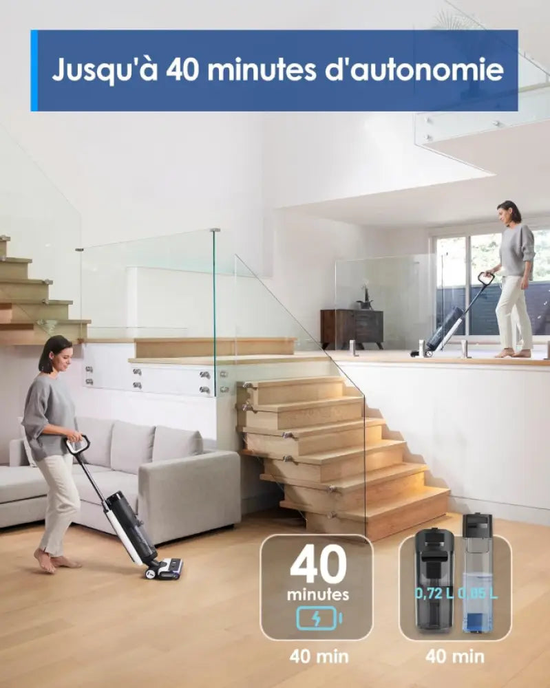 Tineco Floor One S7 Pro — Aspirateur laveur sans fil avec écran