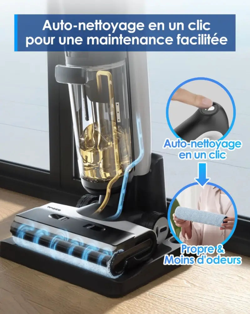 Tineco Floor One S7 Pro — Aspirateur laveur sans fil avec écran