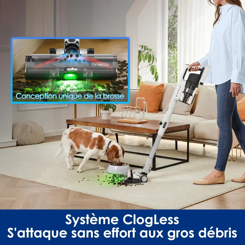 Tineco Pure One A50S — Aspirateur balai sans fil 70 min, 185 W