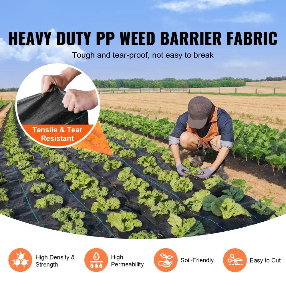Tissu de Paillage Géotextile PP Tissé Contrôle des Mauvaises Herbes
