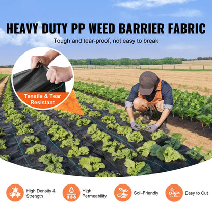 Tissu de Paillage Géotextile PP Tissé Contrôle des Mauvaises Herbes