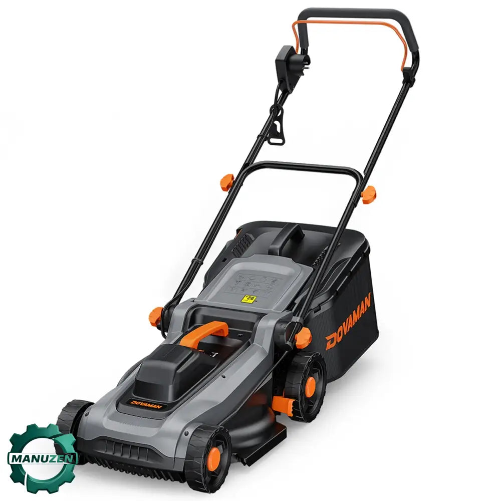 Tondeuse électrique 1500 W DOVAMAN 36 cm paillage ramassage 2 en 1 Black EU Sans batterie | Allemagne