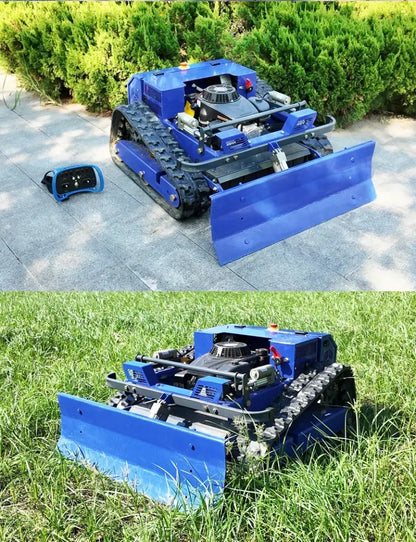 Tondeuse radiocommandée sur chenilles 9 CV – coupe 55 cm - Bleu / Prise européenne / Allemagne - Tondeuse