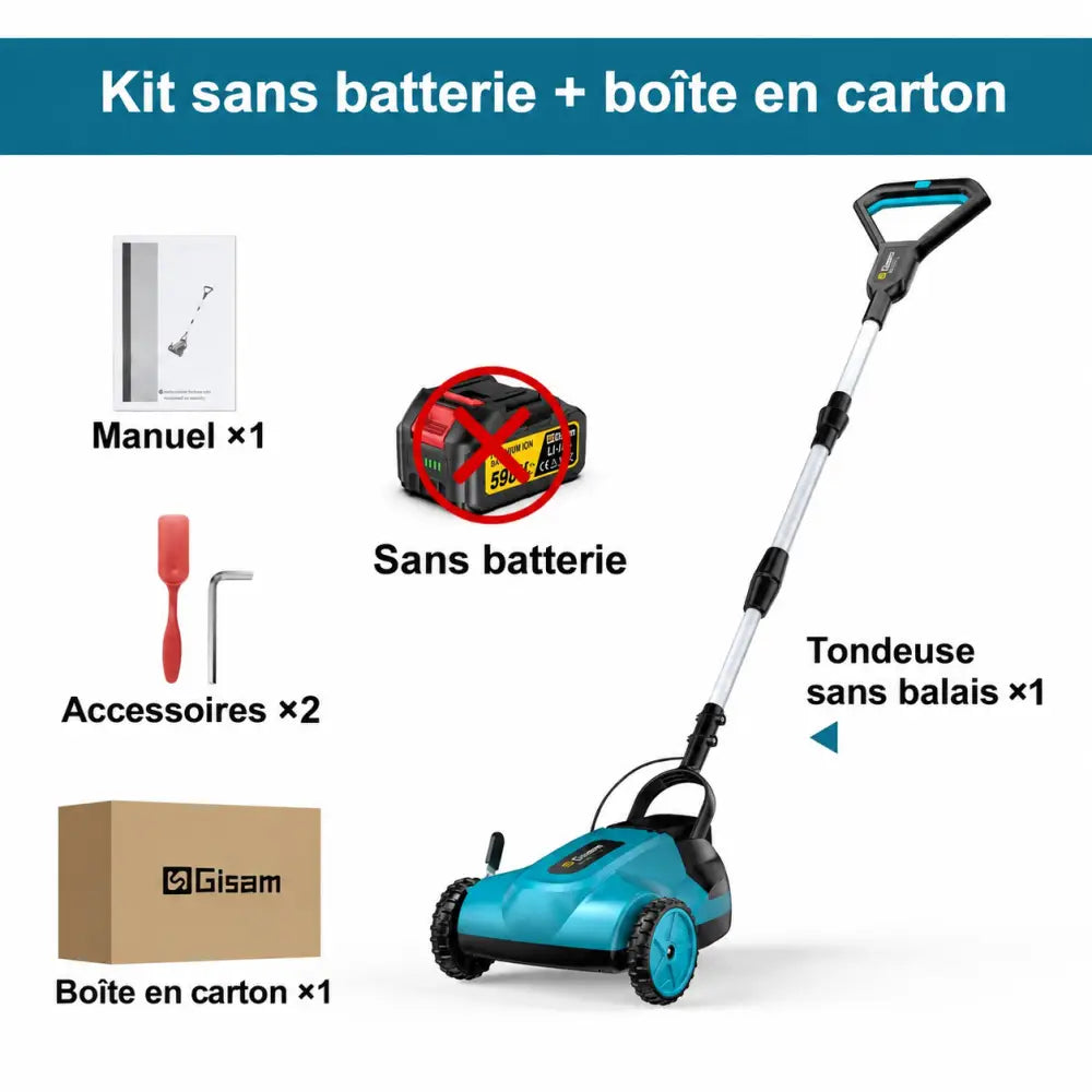 Tondeuse sans fil – texte en français