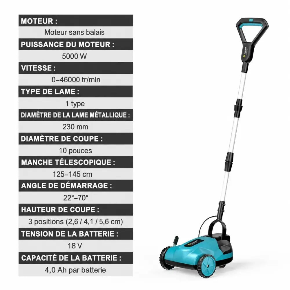 Tondeuse sans fil – texte en français