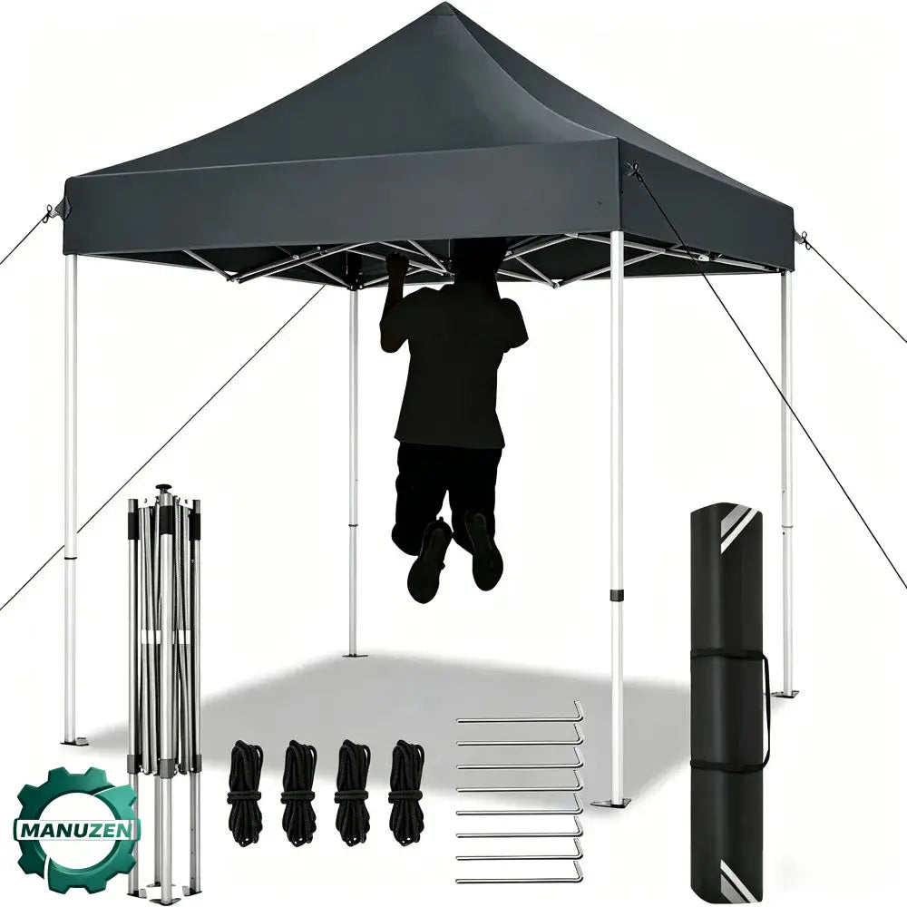Tonnelle pliante 3 × 3 m imperméable anti-UV – structure aluminium - Tonnelle pliante