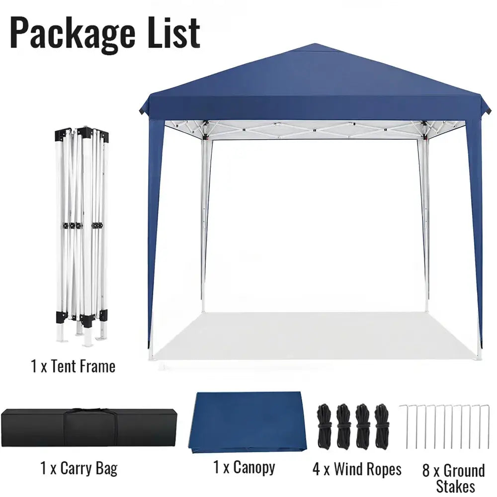 Tonnelle pliante 3X3M jardin ultra imperméable anti UV camping Bleu foncé France