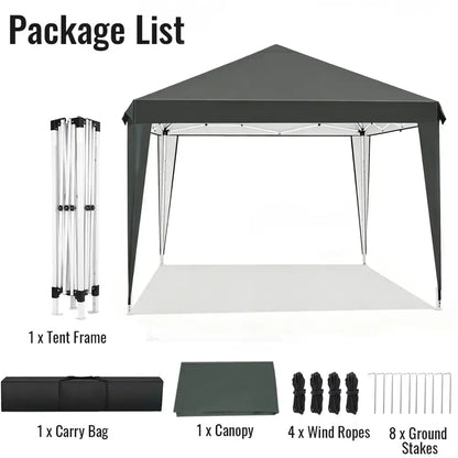 Tonnelle pliante 3X3M jardin ultra imperméable anti UV camping Gris foncé France