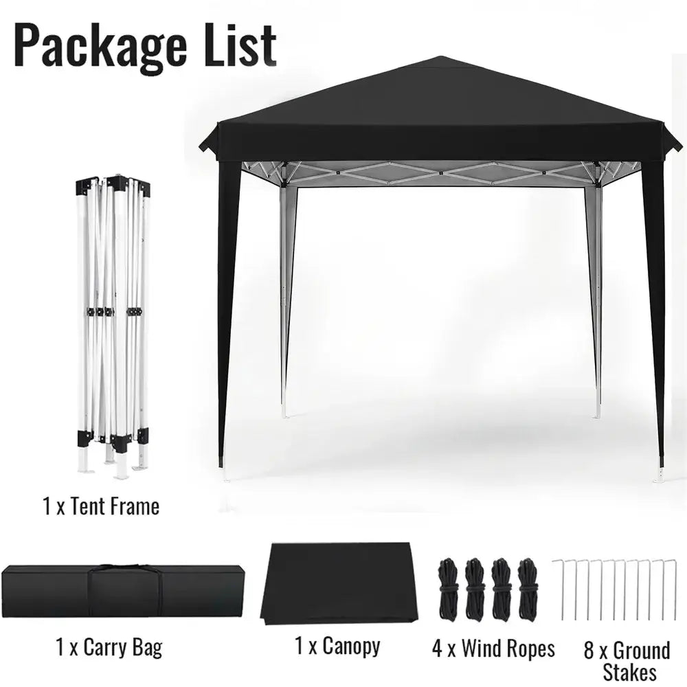 Tonnelle pliante 3X3M jardin ultra imperméable anti UV camping Noir France
