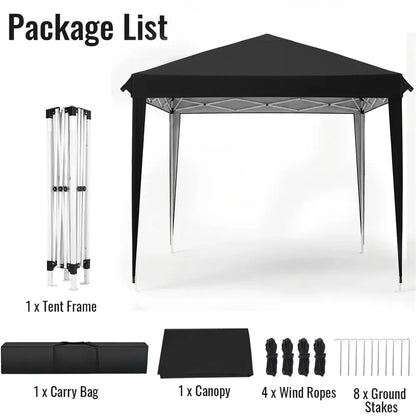 Tonnelle pliante 3X3M jardin ultra imperméable anti UV camping Noir France
