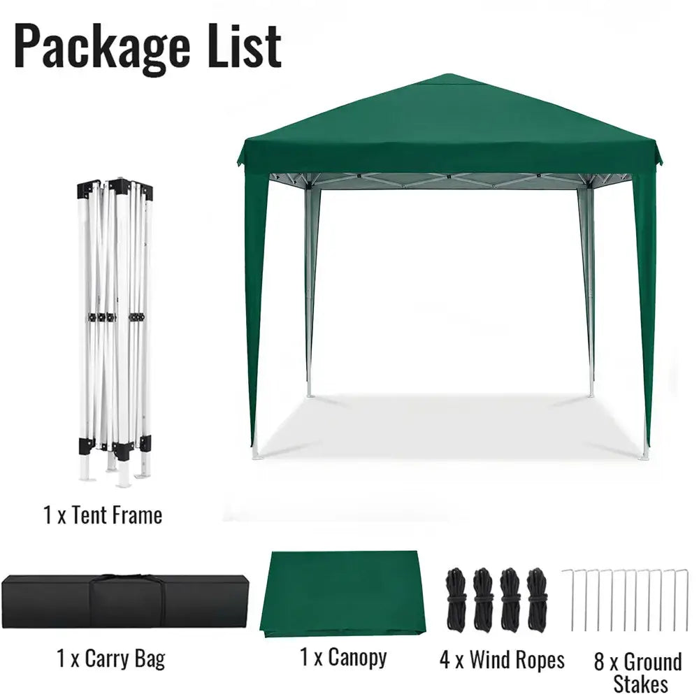 Tonnelle pliante 3X3M jardin ultra imperméable anti UV camping Vert France