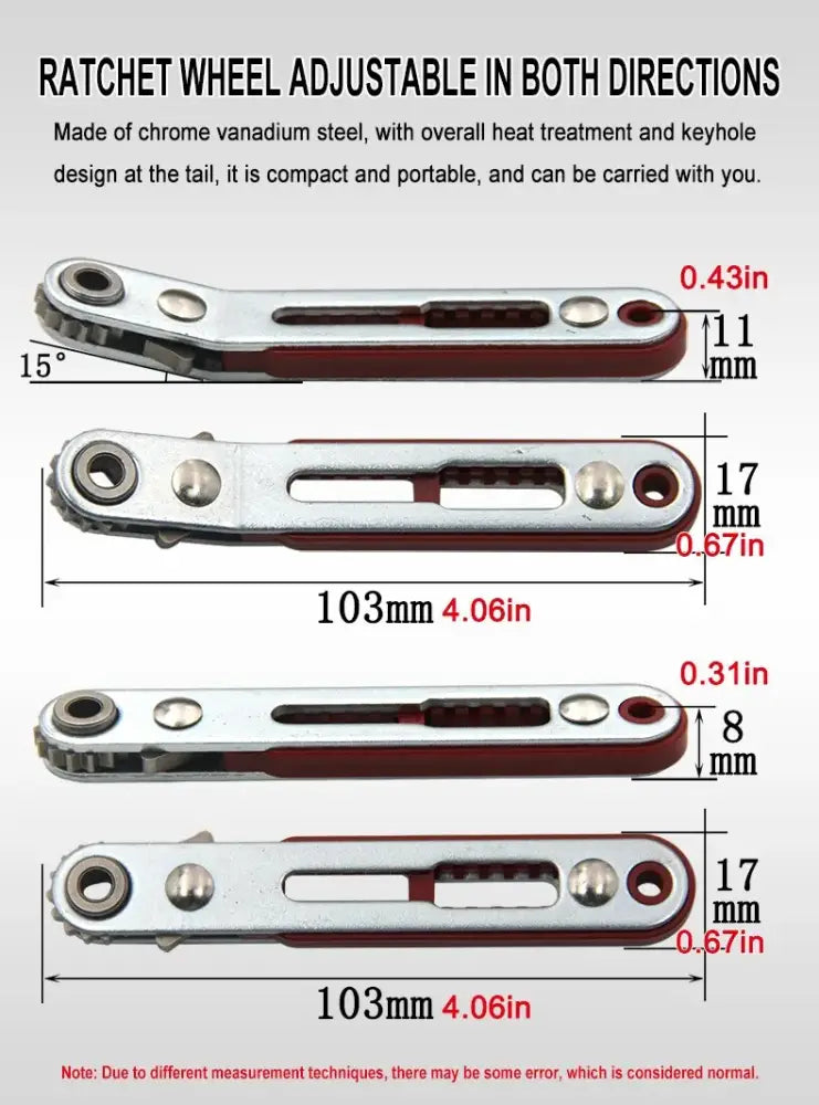 Tournevis à cliquet coudé bidirectionnel 6,35 mm – détail produit 6