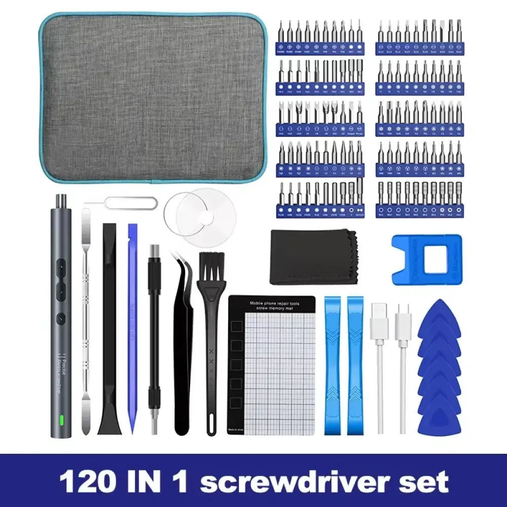Tournevis électrique de précision 3,6 V – coffrets 28 ou 62 pièces