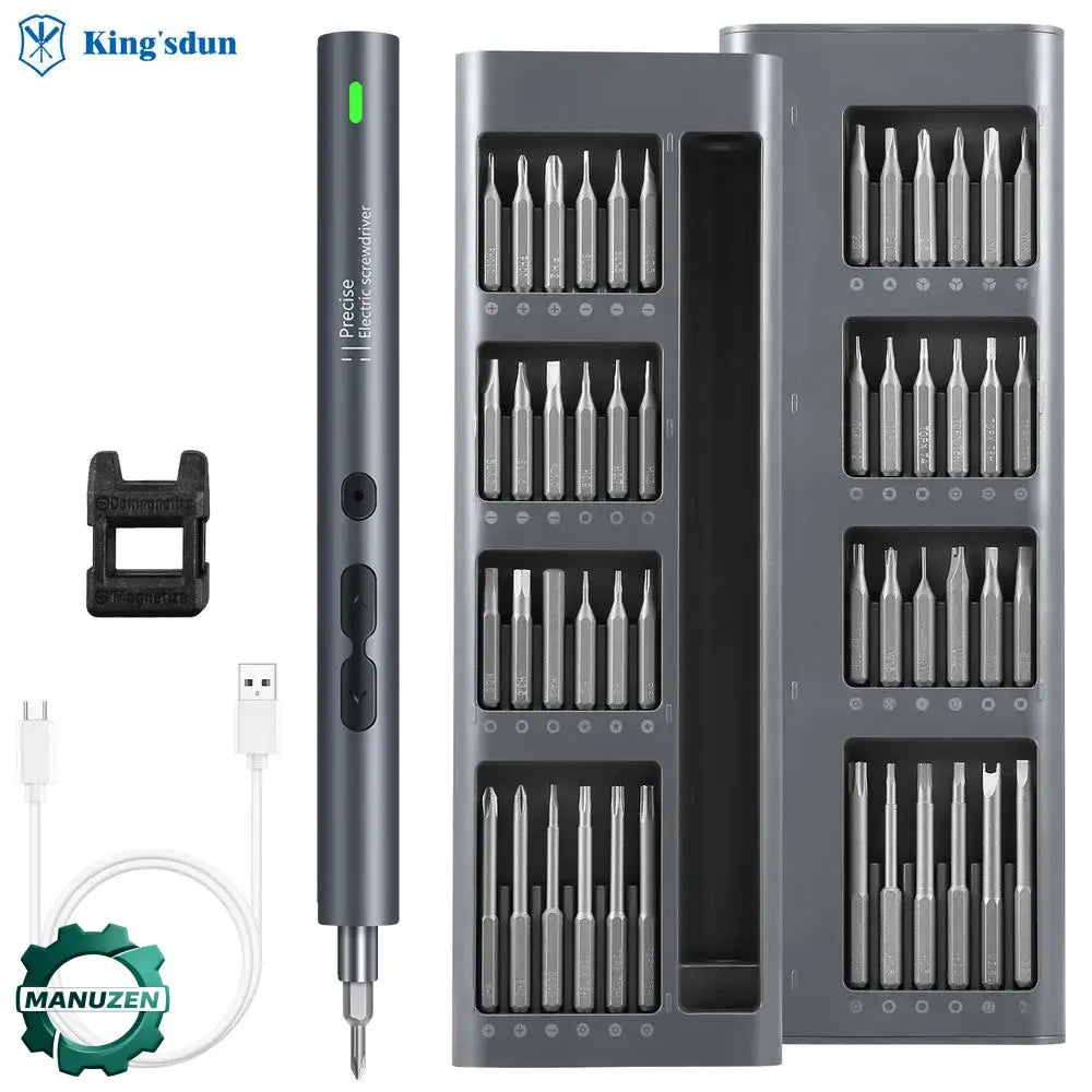 Tournevis électrique de précision 3,6 V – coffrets 28 ou 62 pièces