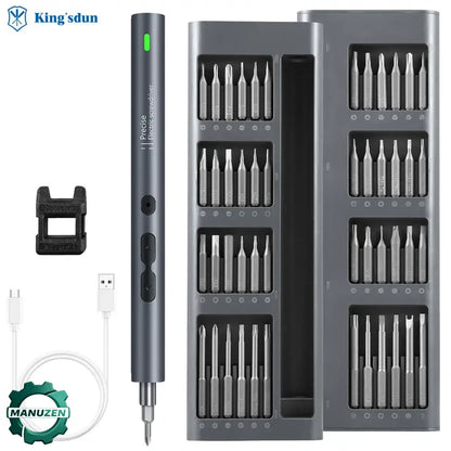 Tournevis électrique de précision 3,6 V – coffrets 28 ou 62 pièces