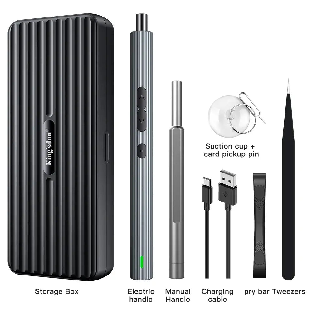 Tournevis électrique de précision 58-en-1 – USB-C et LED - Kit 58 pièces / France - Tournevis électrique de précision