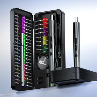 Tournevis électrique de précision 58-en-1 – USB-C et LED - Kit 58 pièces / France - Tournevis électrique de précision