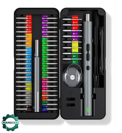 Tournevis électrique de précision 58-en-1 – USB-C et LED - Kit 58 pièces / France - Tournevis électrique de précision