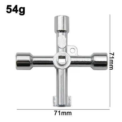Tournevis porte-embouts 4-en-1 compact en acier allié