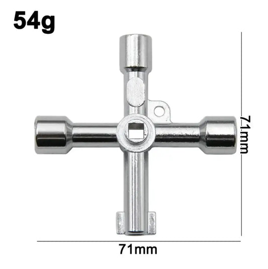 Tournevis porte-embouts 4-en-1 compact en acier allié