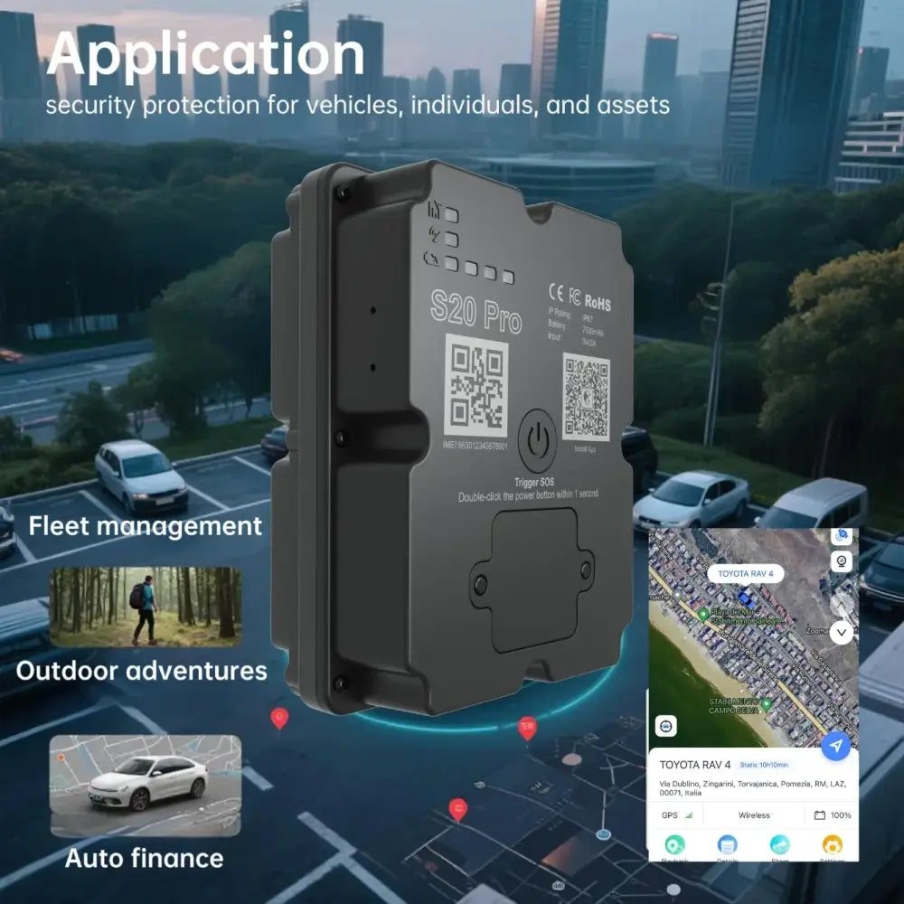 Traceur GPS 4G pour véhicule avec géorepérage et alertes – détail 2