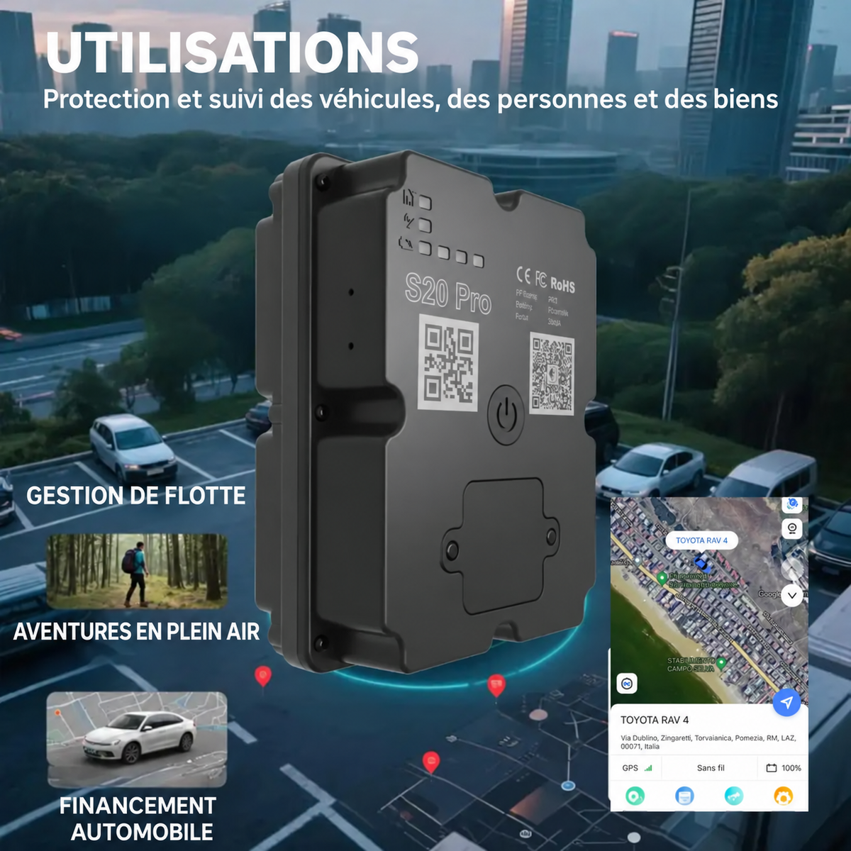 Traceur GPS 4G – informations en français
