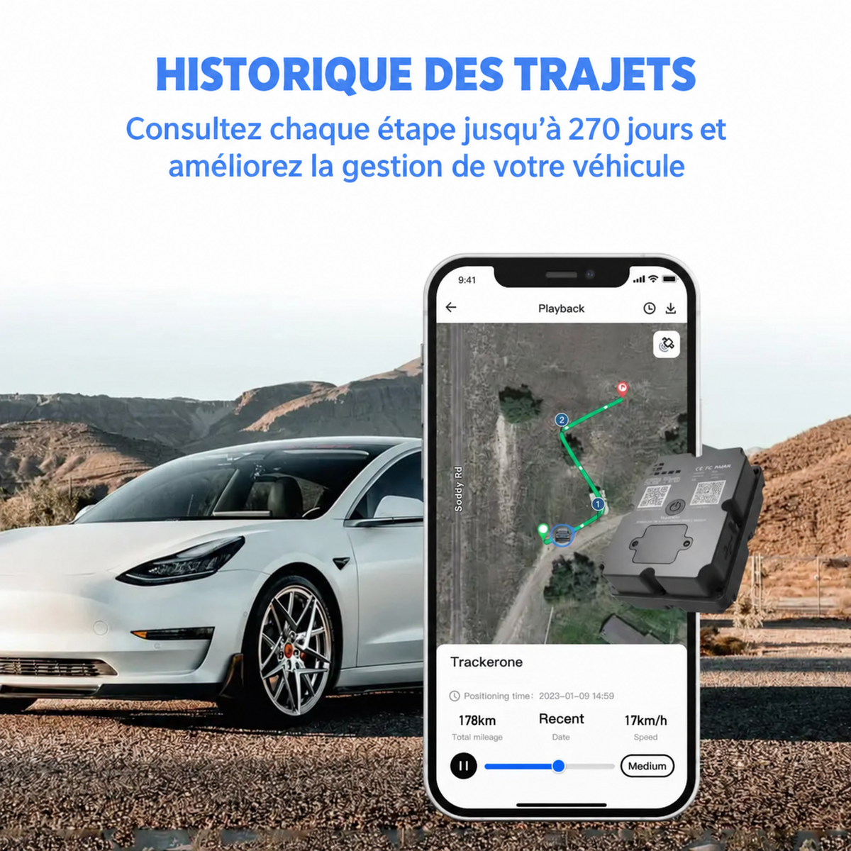 Traceur GPS 4G – informations en français