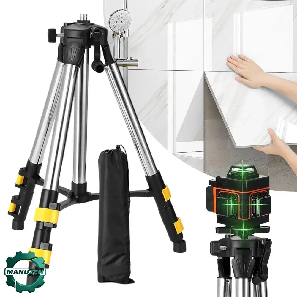 Trépied télescopique pour niveau laser – filetage 5/8 pouce – vue principale