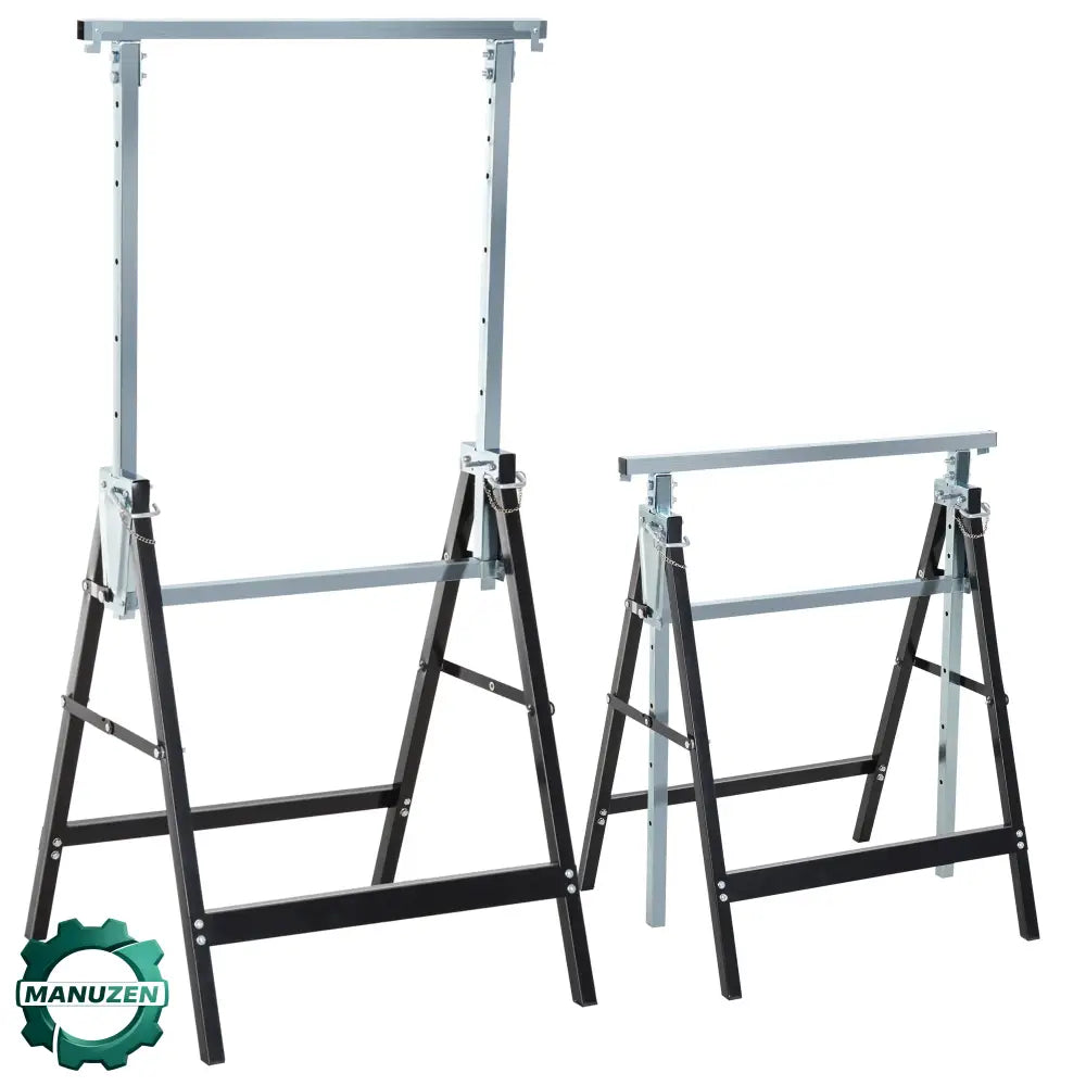 Tréteaux pliants réglables 80–130 cm – lot de 2 - France - tréteaux pliants réglables
