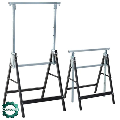 Tréteaux pliants réglables 80–130 cm – lot de 2 - France - tréteaux pliants réglables