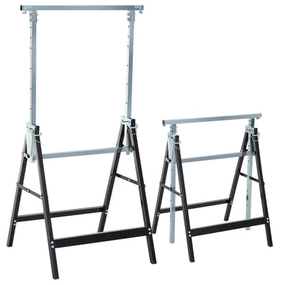 Tréteaux pliants réglables 80–130 cm – lot de 2 - France - tréteaux pliants réglables