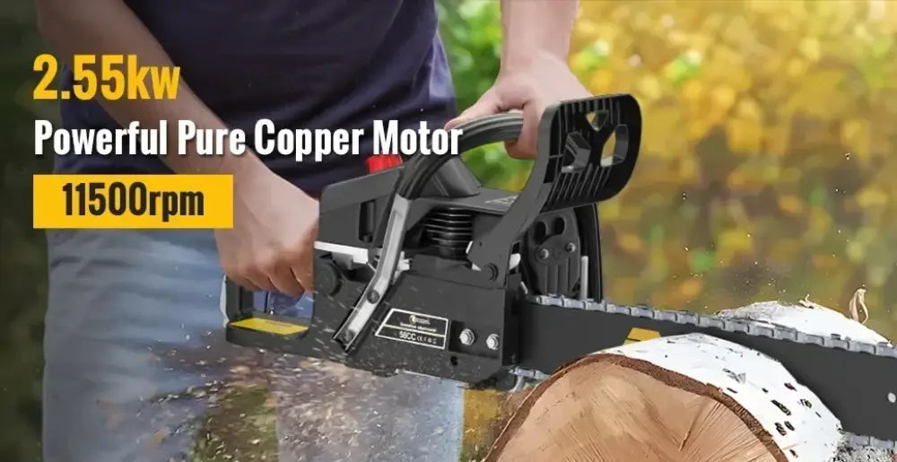 Tronçonneuse thermique 58 cm³ – guide 45,7 cm - Allemagne / 45,7 cm – 18 pouces - tronçonneuse thermique 58 cm3