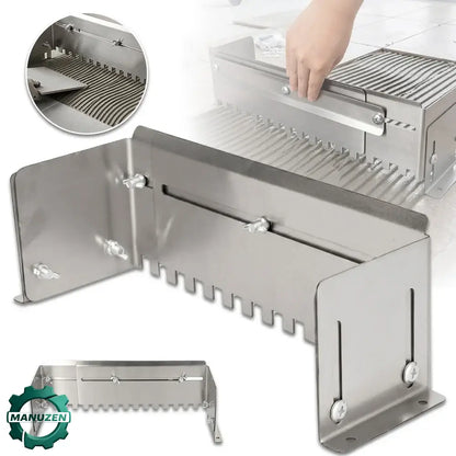 Truelle inox crantée réglable – pose de carrelage – vue principale