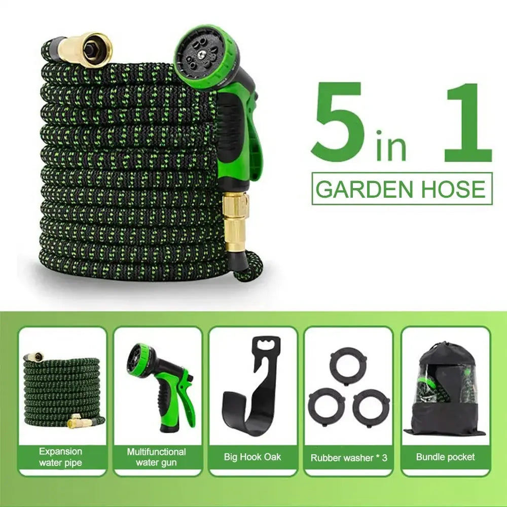 Tuyau d’arrosage extensible 7,5 m – pistolet 10 jets - Allemagne - tuyau arrosage extensible 7 5 m