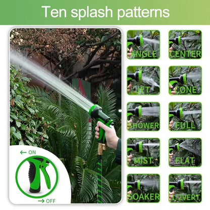 Tuyau d’arrosage extensible 7,5 m – pistolet 10 jets - Allemagne - tuyau arrosage extensible 7 5 m
