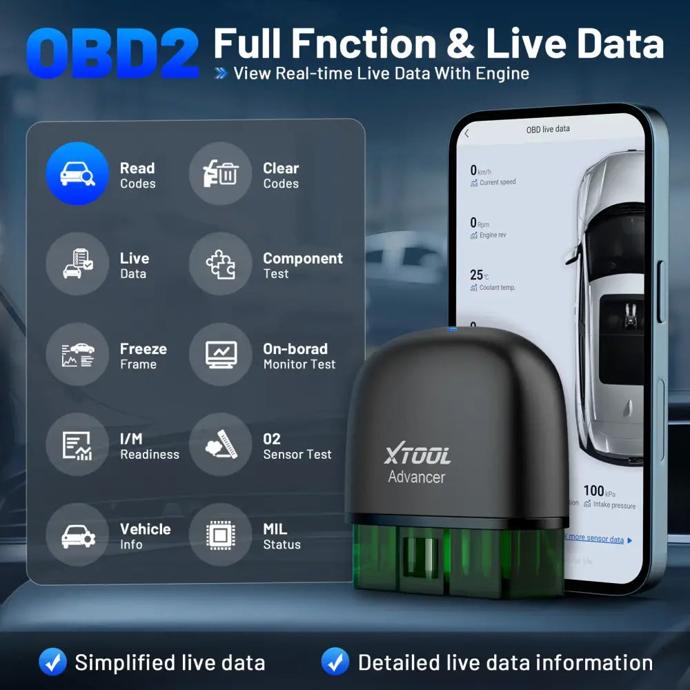 Valise Diagnostic Auto OBD2 Bluetooth XTOOL AD20Pro - XTOOL AD20Pro / France - Diagnostic automobile