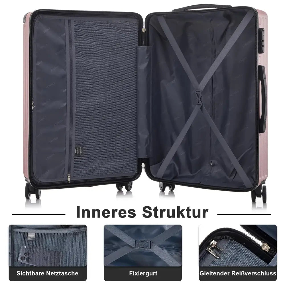 Valise rigide ABS 20 ou 24 pouces – 4 roues 360° - valise rigide ABS 4 roues 360