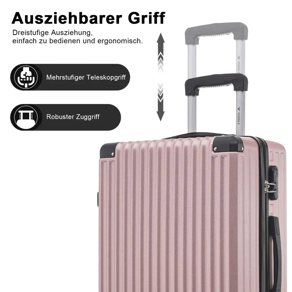 Valise rigide ABS 20 ou 24 pouces – 4 roues 360° - valise rigide ABS 4 roues 360
