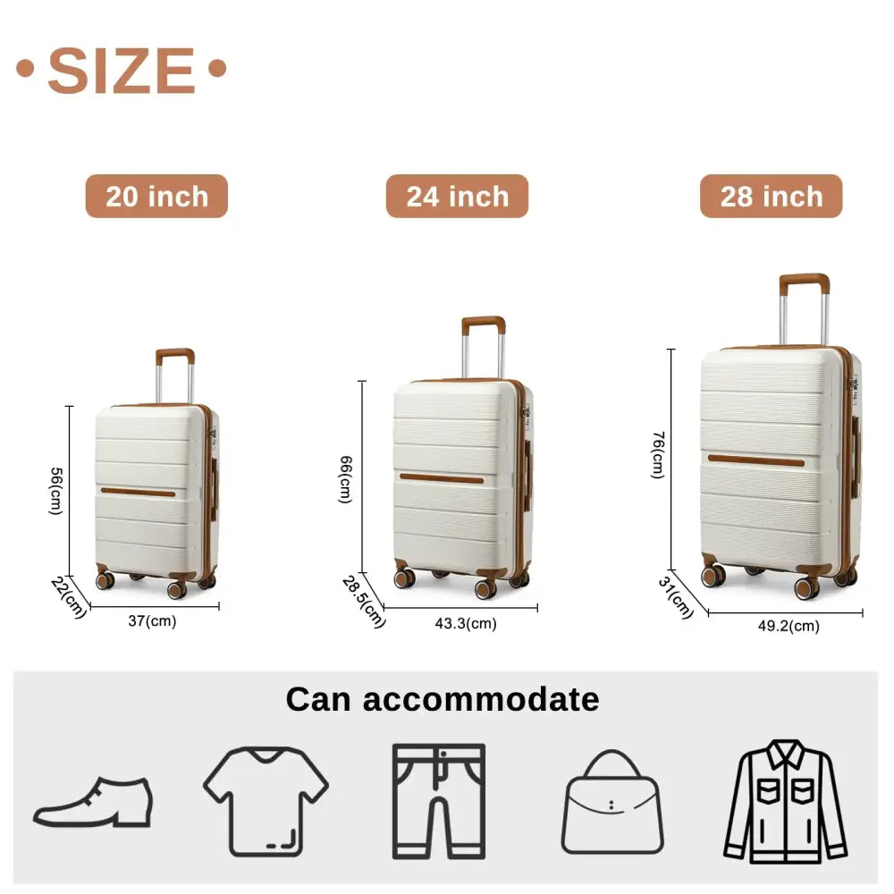 Valise rigide en polypropylène à 8 roues et serrure TSA – photo produit 2