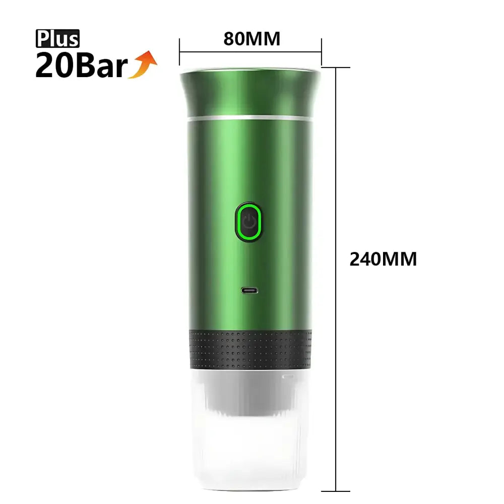 Veltrio - Cafetière portable intelligente Vert métallisé