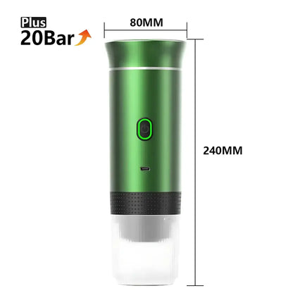 Veltrio - Cafetière portable intelligente Vert métallisé