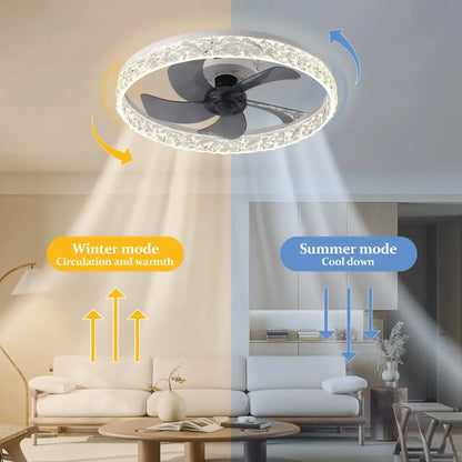 Ventilateur de plafond jelena avec éclairage LED et télécommande