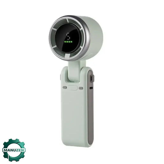 Ventilateur de poche haute vitesse rechargeable avec écran LED France vert