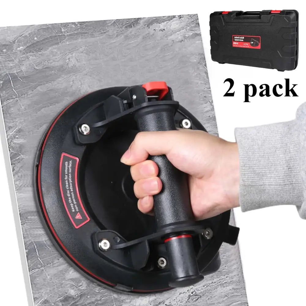 Ventouse De Levage De Verre 8 Pouces Avec Manomètre 200 Kg - noir / France