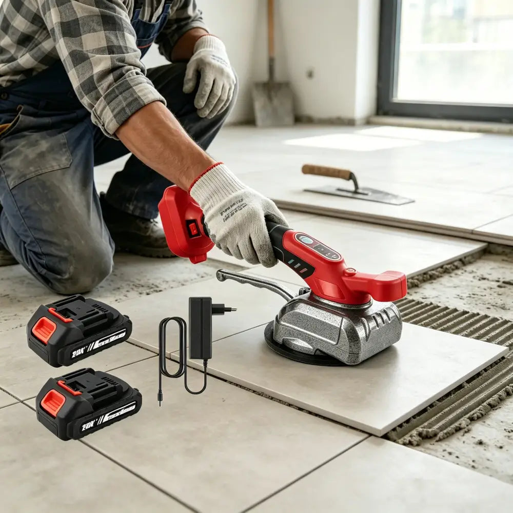 Ventouse vibrante pour carrelage 21 V – 5 vitesses - Ventouse vibrante pour carrelage