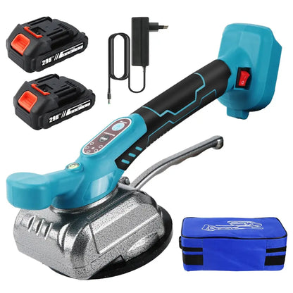 Ventouse vibrante pour carrelage 21 V – 5 vitesses - Avec 2 batteries / France - Ventouse vibrante pour carrelage