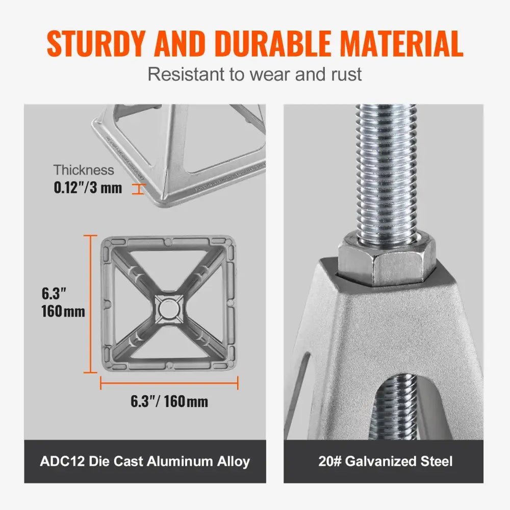 VEVOR Crics Stabilisateurs 4 Pcs 6000 Lb Aluminium Nivellement Précis Pour RV